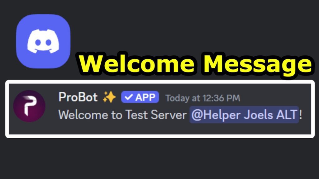 How to Set a Welcome Message with ProBot